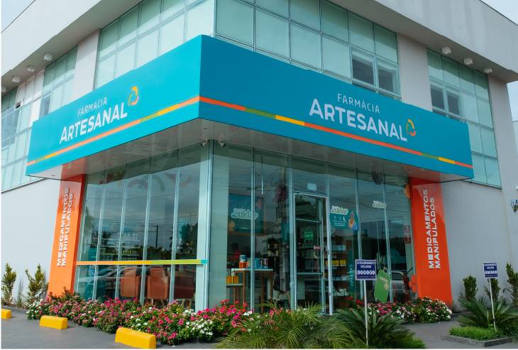 Fachada de Farmácia Artesanal